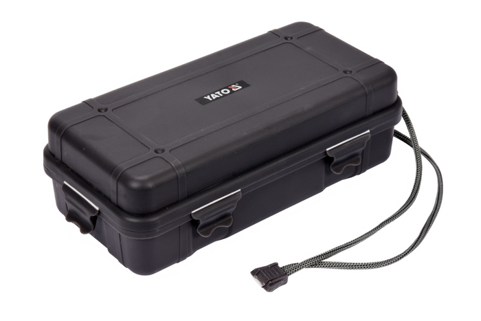 Torcia multifunzione a LED YATO YT-085609 da 900 lm, power bank, apribottiglie, martello di emergenza
