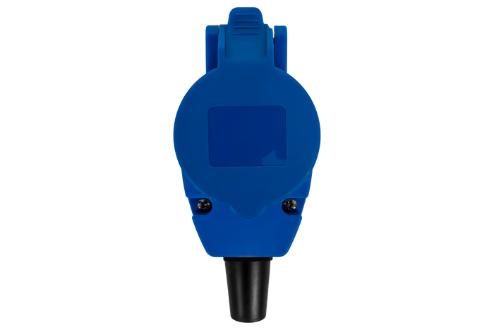 Spina angolata MANTES 2P+E CEE con presa aggiuntiva 16A 230V