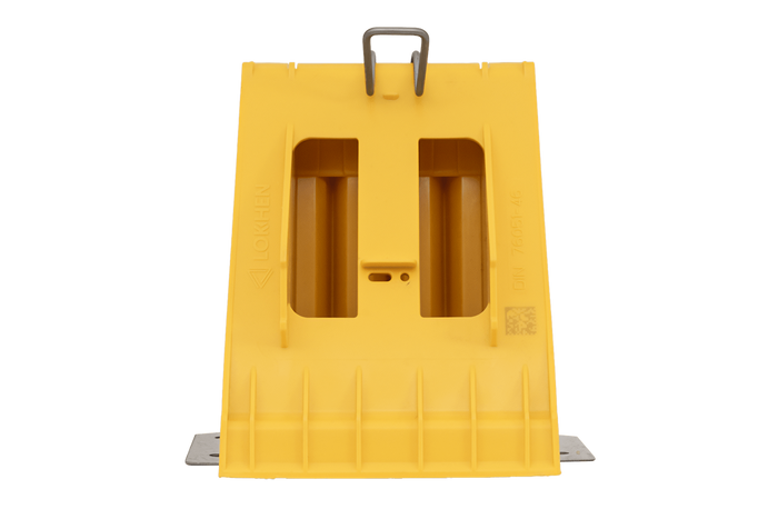 Cuneo per ruote G46 con staffa di montaggio LOKHEN h: 190 mm