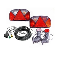 Set luci: luci posteriori ASPÖCK + luci di posizione laterali ASPÖCK + cablaggio MANTES 7m 13 PIN