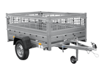 Rimorchio monoasse 200x125 UNITRAILER GARDEN 201 KIPP con sponde in rete