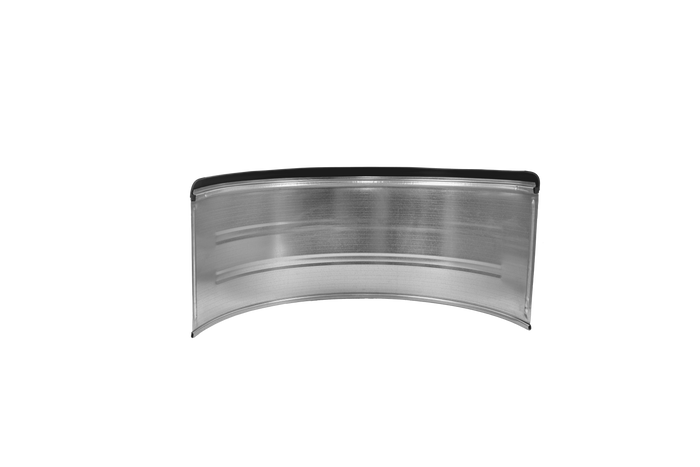 Parafango doppio per rimorchio 15-16" DOMAR DK7115 passaruota 880/400mm in metallo con bordo in gomma