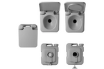 WC portatile da campeggio ProPlus 370415V01CR, grigio, 10L/20L