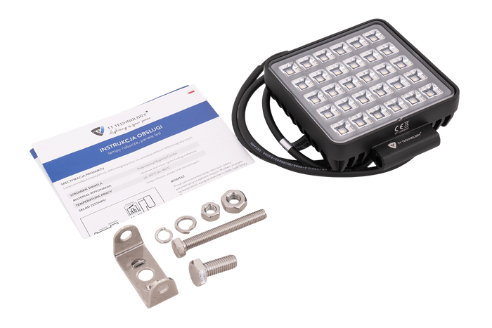 Riflettore per lampada da lavoro a LED TT TECHNOLOGY TT.13308-W 30xLED 2400lm con interruttore