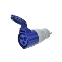 Adattatore con presa per CEE 16A con contatto di protezione ProPlus 373518
