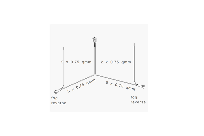 Impianto elettrico ASPÖCK, cablaggio rimorchio 8m, spina a 13 poli, 2 baionette a 8 poli