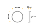TT TECHNOLOGY TT.12519L Fanale posteriore a LED, 3 funzioni, sinistro