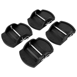 Set di quattro cuscinetti stabilizzatori per rimorchio KNOTT, dimensioni 18x14x4,5 cm.
