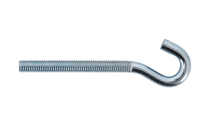 Gancio da cantiere DROMET HZ M6x80 con estremità aperta (piegata)