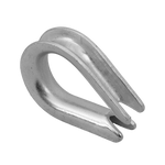 DROMET KU.6 redancia per corda, zigrinata in acciaio, 6 mm