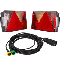 Luci posteriori ASPÖCK MULTIPOINT IV + cablaggio MANTES 5m 7 PIN