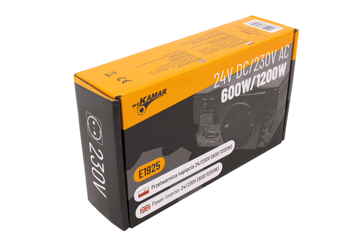 Convertitore di tensione 24V/230V (600/1200W) KAMAR E1925