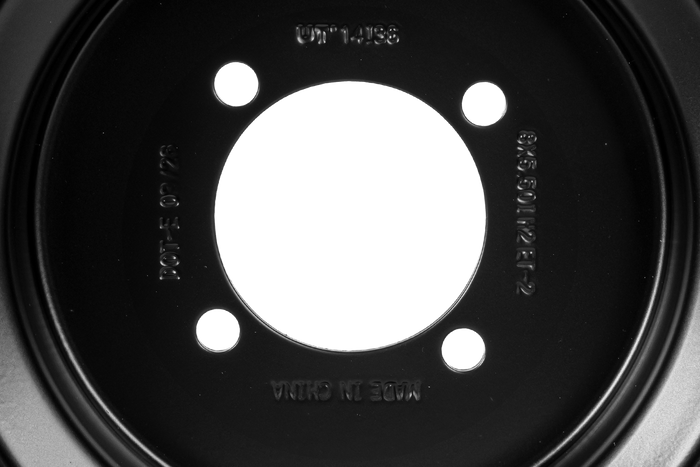 Cerchio in acciaio UNITRAILER nero 5.5Ix8"H2 4x88 ET:-2