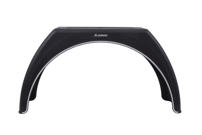 Parafango per rimorchio 15-17,5" DOMAR DK3112 passaruota piatto 950/280mm con finitura bianca