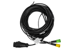 MANTES installazione elettrica, cablaggio per rimorchio barca, 9,5 m, spina a 13 pin, 2 baionette a 5 pin