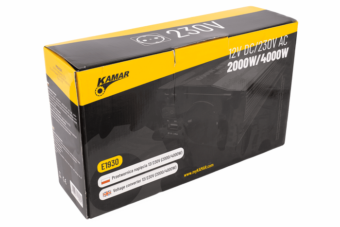 Convertitore di tensione 12V/230V (2000/4000W) KAMAR E1930