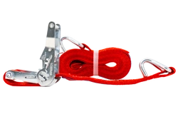Cinghia di trasporto UNITRAILER rossa da 6 m/35 mm/2 t con tenditore