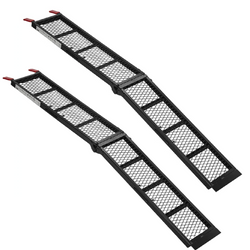 ProPlus 390094 Rampe pieghevoli in acciaio per rimorchi, 203 cm, portata 680 kg, set da 2