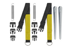 Set di due cinghie antivento ProPlus 361728 per tende da sole e verande 2x3m