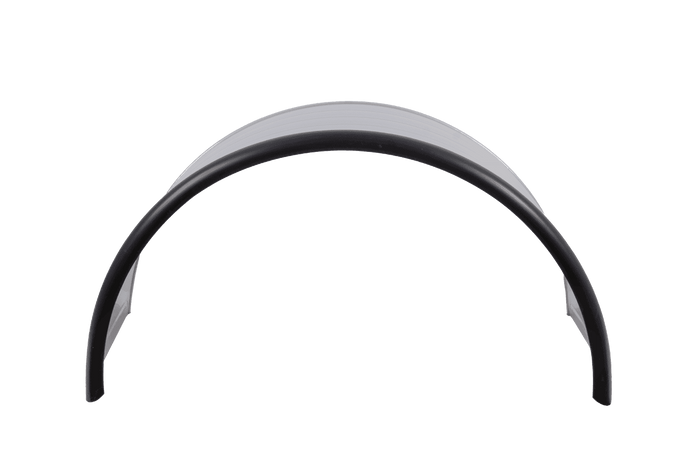 Parafango doppio per rimorchio 17,5-19,5" DOMAR DK7140 passaruota 1000/500mm in metallo con bordo in gomma