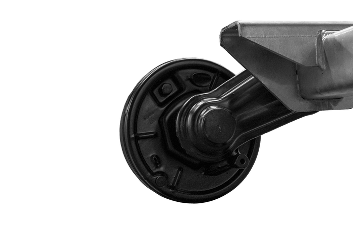 Assale frenato KNOTT VGB13-M per rimorchio/carrello portattrezzi 1350kg 1300mm 1770mm 5x112