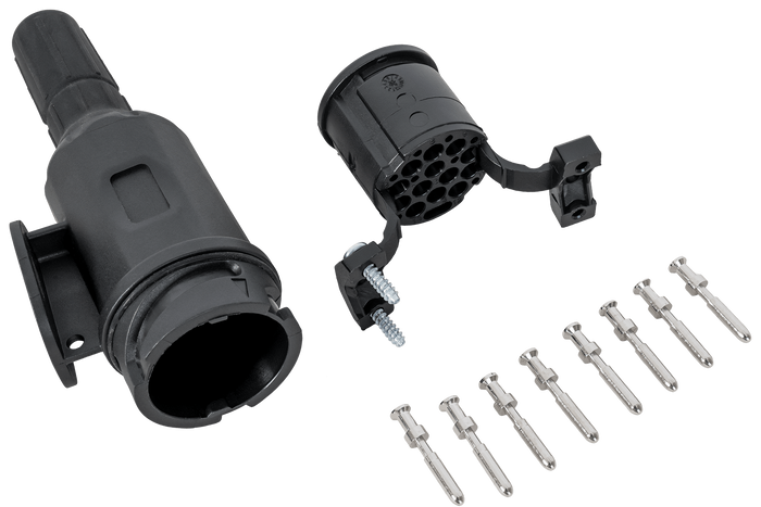 Connettore UNITRAILER TL0178 a 13/8 pin per presa gancio di traino