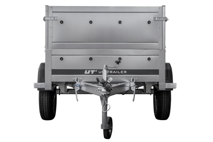 Rimorchio da giardino 200 KIPP con ruota di appoggio e sponde BIS