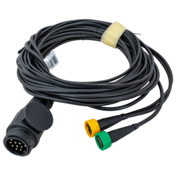 Impianto elettrico MANTES, cablaggio rimorchio, 5,2 m, spina 13 PIN, 2 baionette 5 PIN