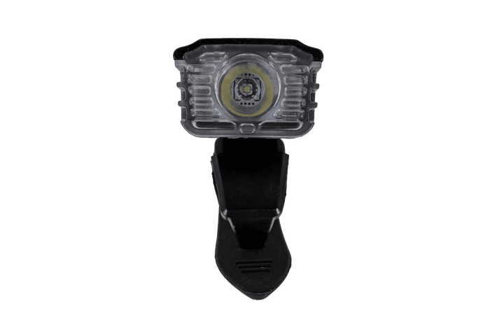 Faro anteriore per bicicletta PROFEX 82004 Pro in alluminio, batteria ai polimeri di litio e USB.