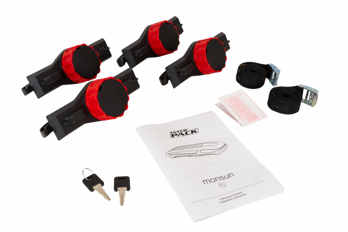 Box da tetto Inter Pack Monsun M, nero opaco