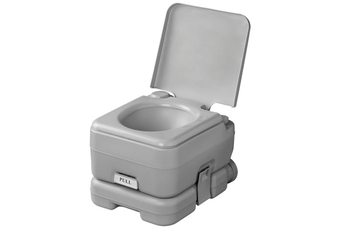 ProPlus 370415CR Toilette portatile da campeggio grigia 10L/10L