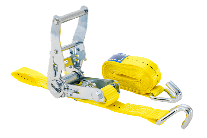 Cinghia di trasporto gialla UNITRAILER 3m/25mm/1t con tenditore