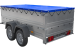 RIMORCHIO LEGGERO BIASSE CON SOVRASPONDE RUOTINO E TELONE GARDEN TRAILER 264/2 KIPP 