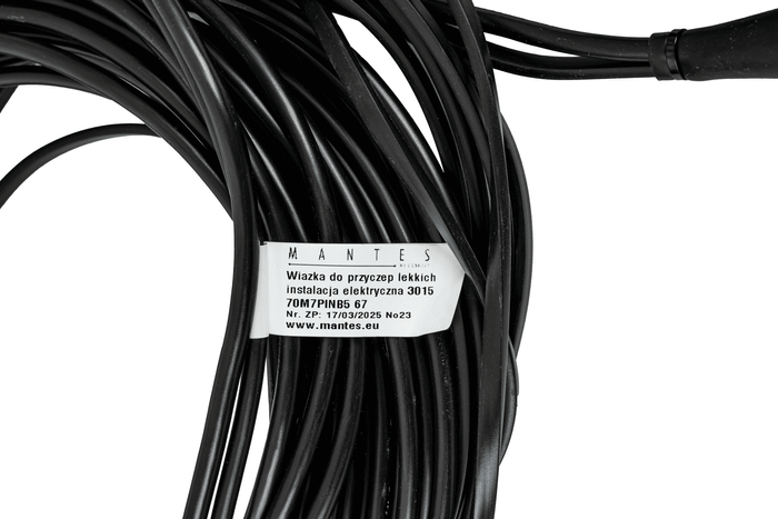 MANTES cablaggio rimorchio impianto elettrico 7m 7 PIN SPINA BAIONETTA 2x 5 PIN