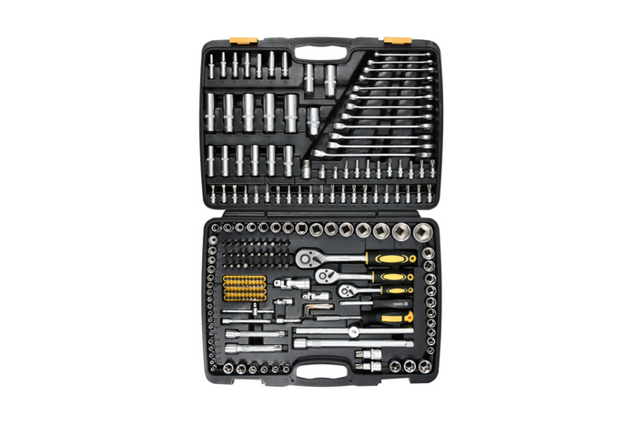 VOREL 58700 Valigetta portautensili XXL Set di utensili da 1/2&quot; 216 pezzi.