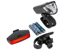 Set di luci per bicicletta a batteria PROFEX 92618 Super Vision (anteriore e posteriore)