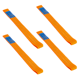 Set di quattro cinghie di trasporto per rimorchio UNITRAILER 0,5 m/50 mm/4 t arancione
