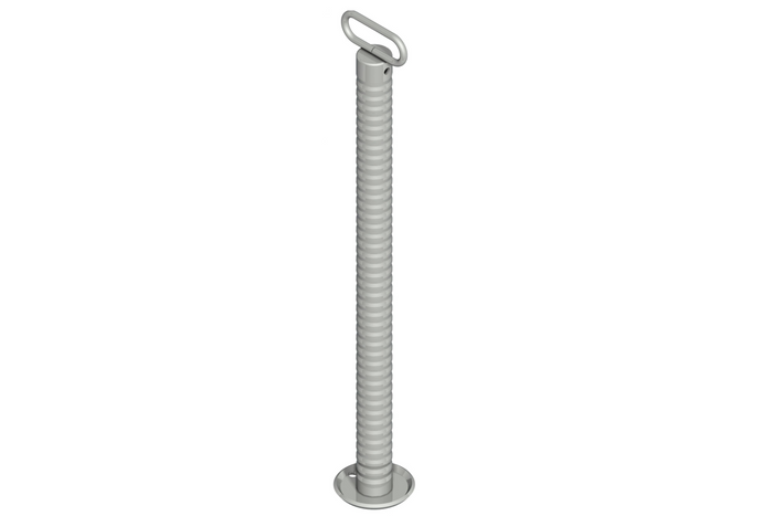 Supporto fisso con tubo corrugato KNOTT 6D6585.001 per rimorchio da 800 kg 48 mm 705 mm