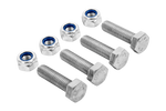 Set di 4 bulloni esagonali M8x30 e 4 dadi autobloccanti M8 MARCOPOL, classe di vite 5.8 DIN933