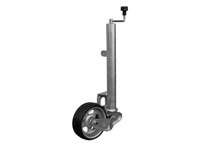 Ruota di supporto automatica UNITRAILER con maniglia 500 kg 60 mm 660-904 mm
