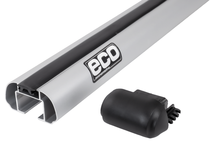 Portapacchi Eco Alubase 135 - portapacchi universale in alluminio per binari aperti