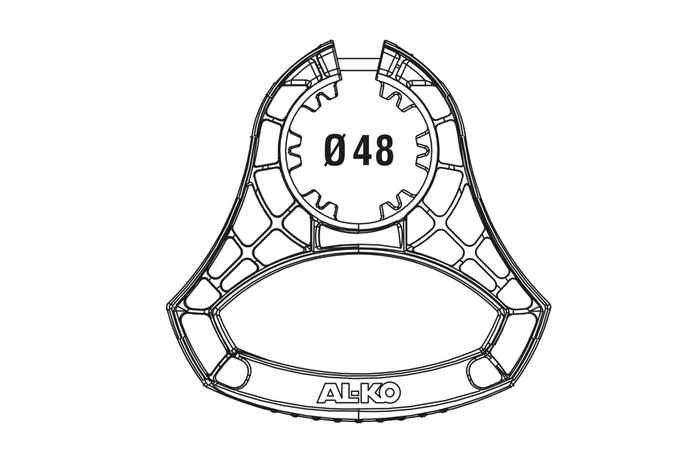Maniglia di manovra AL-KO 1931978 per ruota di supporto da 48 mm