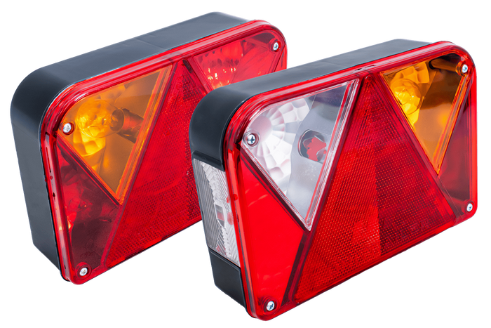 Luci posteriori DOBPLAST DPT35 + cablaggio MANTES 4m 13PIN