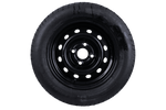 OUTLET Ruota rimorchio LINGLONG TIRE 155/70 R13 75N UNITRAILER RIM nero 4Jx13" 4x100 ET:30