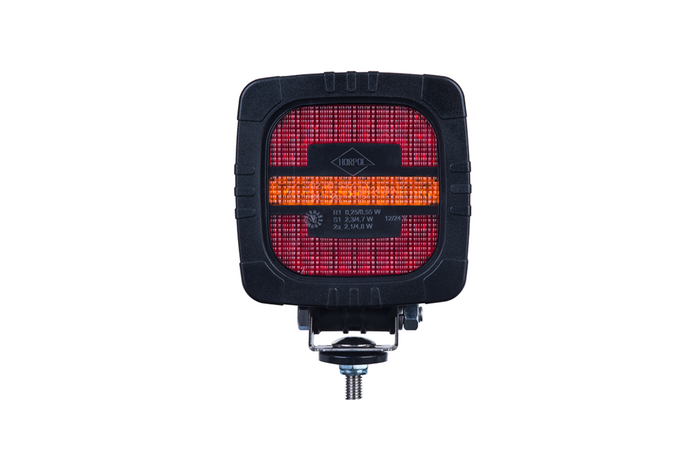 Fanale posteriore a LED HORPOL ROCA LZD 2803, 3 funzioni, universale con supporto