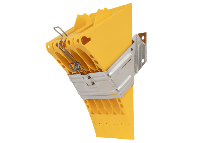 Cuneo per ruote E53 con staffa di montaggio LOKHEN h: 225 mm