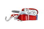 Set di quattro cinghie di trasporto UNITRAILER rosse da 4 m/50 mm/5 t con tenditore