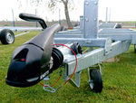 Gancio a sfera KNOTT KS30 con stabilizzatore per rimorchio da 3000 kg con timone tubolare da 50 mm