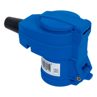 Spina angolata MANTES 2P+E CEE con presa aggiuntiva 16A 230V