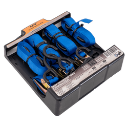 OUTLET Set di quattro cinghie di trasporto UNITRAILER con tenditore 4m/25mm/0,68t blu